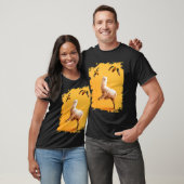 T-shirt Llama de chat bizarre avec taco volant (Unisexe)