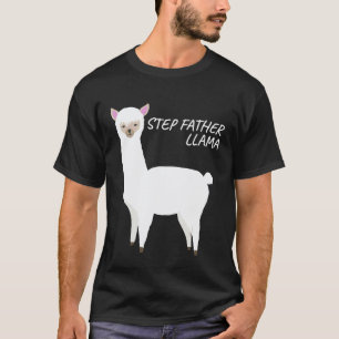 T-shirt Llama de famille assorti Lama de papa beau-père po
