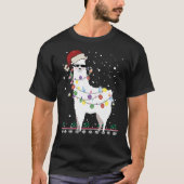 T-shirt Llama de Noël - Alpaca Arbre de Noël Classique T- (Devant)