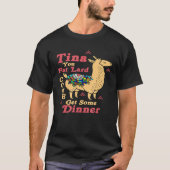 T-shirt Llama Dit Tina You Fat Lard Alpaca Tee (Devant)