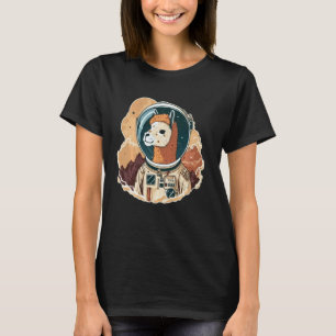 T-shirt Llama drôle de l'espace sur l'alpaca astronaute de