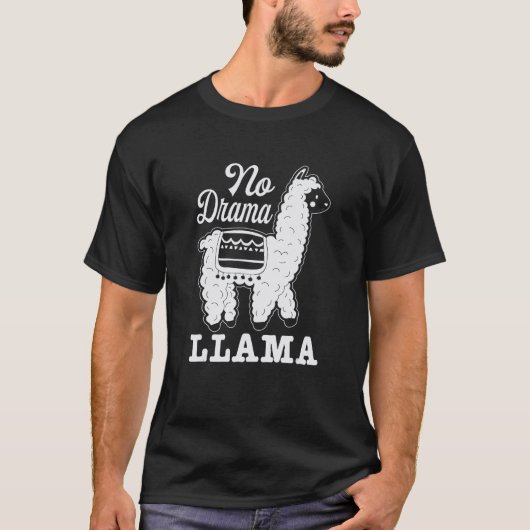 T-shirt Llama Drôle Sans Drame (Devant)