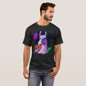 T-shirt Llama Eating Pizza  Cool Pizza Llamas (Devant entier)