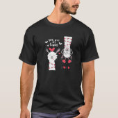 T-shirt Llama Et Alpaca Couple, "Tu Es Mon Cupidon" (Devant)