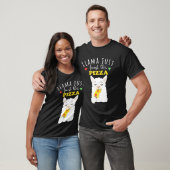 T-shirt Llama Finit Ce Pistolet À Pizza (Unisexe)