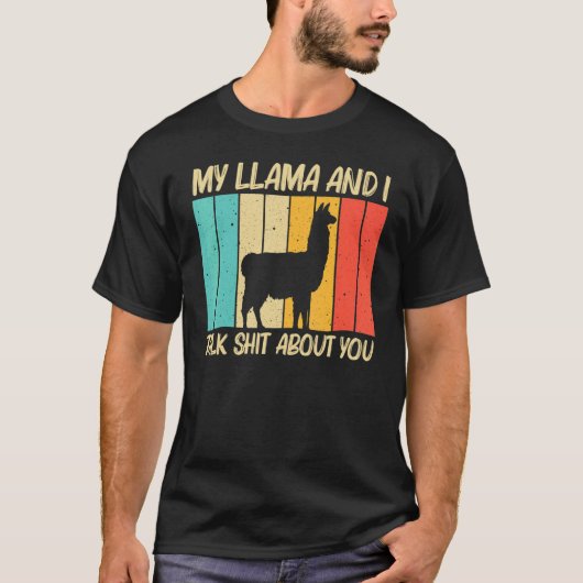 T-shirt Llama For Men Women Alpaca Farming Zookeeper Peruv (Devant)