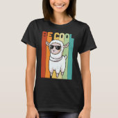 T-shirt Llama Funny Cute Retro Style Alpaca Graphisme Plus (Devant)