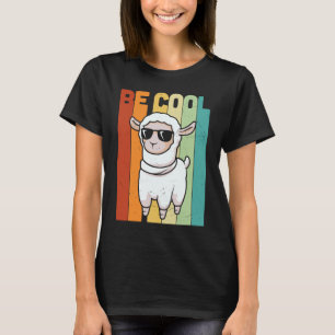 T-shirt Llama Funny Cute Retro Style Alpaca Graphisme Plus