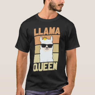 T-shirt Llama Funny Cute Retro Style Alpaca Graphisme Plus