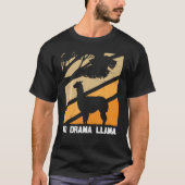 T-shirt Llama Funny Cute Retro Style Alpaca Graphisme Plus (Devant)
