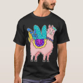 T-shirt Llama Funny Mignonne Style Alpaca Graphisme Plus T (Devant)