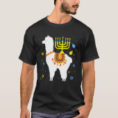 T-shirt Llama Hanoukka Happy Hanoukka Llama Lover Chanukah (Devant)