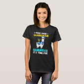 T-shirt Llama Hanukkah Costume Alpaca Chanukah Feed Your L (Devant entier)