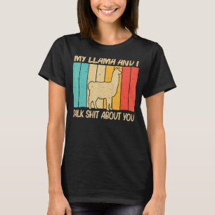 T-shirt Llama Hommes Femmes Llama Ferme Animal