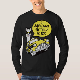 T-shirt Llama I Survié Mon Voyage À New York City