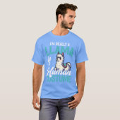 T-shirt Llama in Human Costume Funny friends (Devant entier)