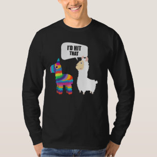 T-shirt Llama J'Ai Touché Que Pinata Mexicaine Drôle Cinco