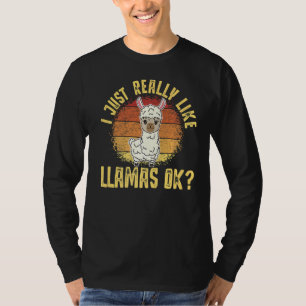 T-shirt Llama J'Aime Vraiment Llamas Ok Animal 3