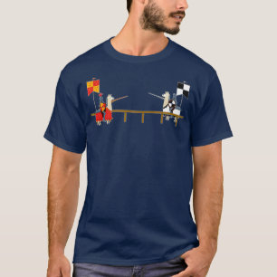 T-shirt Llama Jousting Funny Médiéval Chevalier Lance