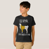 T-shirt Llama Just Killed A Man Funny Llama  (Devant entier)