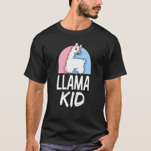 T-shirt Llama Kid Animal Animaux Animaux Animaux