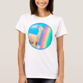 T-shirt Llama Licking Rainbow (Devant)