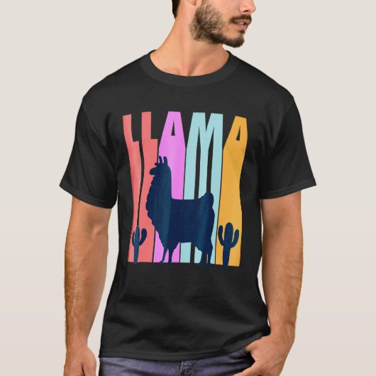 T-shirt Llama Llama Pérou coloré (Devant)