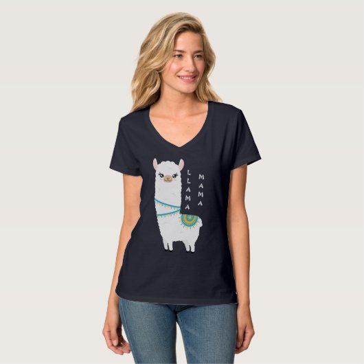 T-shirt Llama maman (Devant entier)