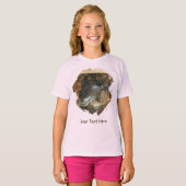 T-shirt Llama Mignon Animal Personnalisé (Devant entier)