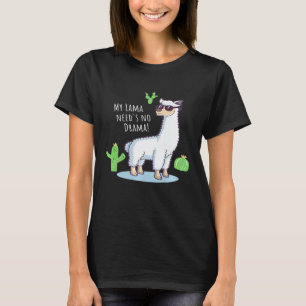 T-shirt Llama N'a Besoin D'Aucun Drame Lama Cool Design De