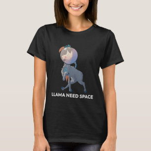 T-shirt Llama Nécessite un jeu de mot spatial Cute Astrona