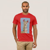 T-shirt Llama ornée - Beige (Devant entier)