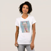 T-shirt Llama ornée - Blanc (Devant entier)