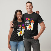 T-shirt Llama Pas De Problème De Maths Premier Jour D'écol (Unisexe)