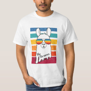 T-shirt Llama Portant Des Lunettes De Soleil Avec Des Band