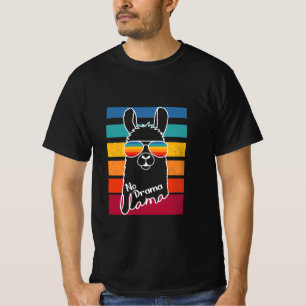 T-shirt Llama Portant Des Lunettes De Soleil Avec Des Band