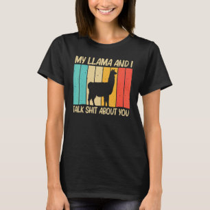 T-shirt Llama Pour Hommes Femmes Alpaca Agricole Zookeeper
