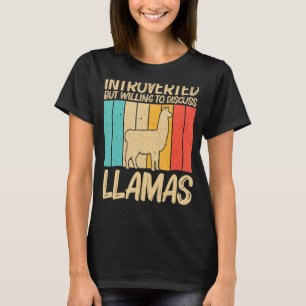 T-shirt Llama pour hommes femmes Llama ferme animal 2