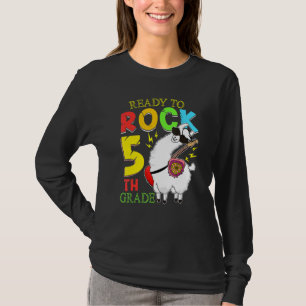 T-shirt Llama Prêt À Rocher 5E Année Premier Jour De S