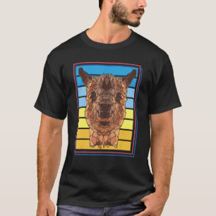 T-shirt Llama Retro Alpaca Cool animal Vintage