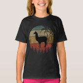 T-SHIRT LLAMA RÉTRO VINTAGE (Devant)
