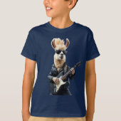 T-shirt Llama rockstrar (Devant)
