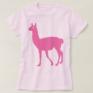 T-shirt Llama rose