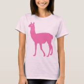 T-shirt Llama rose (Devant)