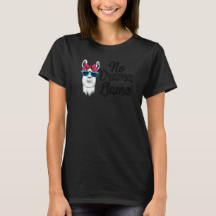 T-shirt Llama sans drame Femme Amour pour les animaux de t