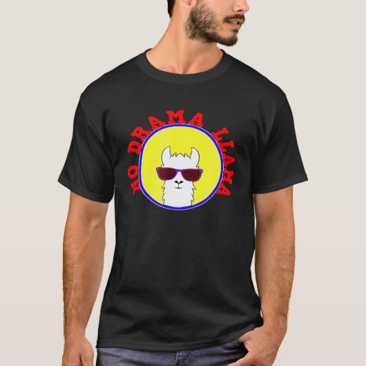 T-shirt Llama sans drame    Lama (Devant)