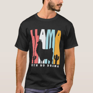 T-shirt Llama sans drame Sans drame Llama
