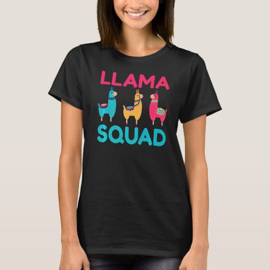 T-shirt Llama Squad Alpaca Llama 1 (Devant)