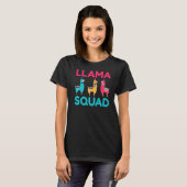 T-shirt Llama Squad Alpaca Llama 1 (Devant entier)