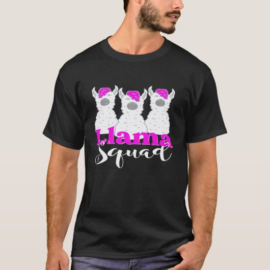 T-shirt Llama Squad Alpaca Premium (Devant)